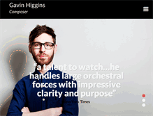 Tablet Screenshot of gavinhiggins.com